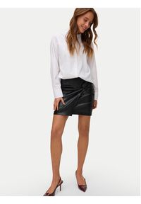 Vero Moda Spódnica z imitacji skóry Gawn 10333689 Czarny Regular Fit. Kolor: czarny. Materiał: skóra #5