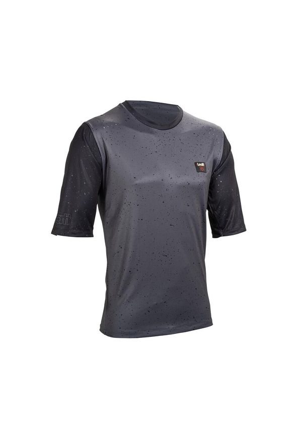 LEATT - Koszulka rowerowa męska Leatt Jersey MTB Enduro 3.0. Kolor: szary. Materiał: jersey