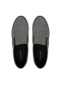 TOMMY HILFIGER - Tommy Hilfiger Tenisówki Harlem Core Ii Slip On Chambray FM0FM05819 Szary. Zapięcie: bez zapięcia. Kolor: szary. Materiał: materiał #4
