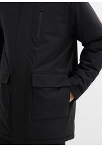 bonprix - Kurtka funkcjonalna, wodoodporna, z pikowaną podszewką. Kolor: czarny. Materiał: hardshell #2
