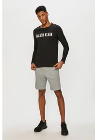 Calvin Klein Performance - Longsleeve. Okazja: na co dzień. Kolor: czarny. Materiał: bawełna, poliester, dzianina. Długość rękawa: długi rękaw. Wzór: nadruk. Styl: casual #3