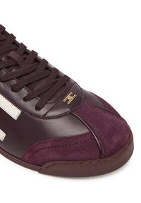 Elisabetta Franchi Sneakersy SA-82G-56E2-V400 Bordowy. Kolor: czerwony. Materiał: skóra #6