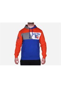 Bluza sportowa męska Mitchell & Ness New York Knicks. Typ kołnierza: kaptur. Kolor: niebieski, wielokolorowy