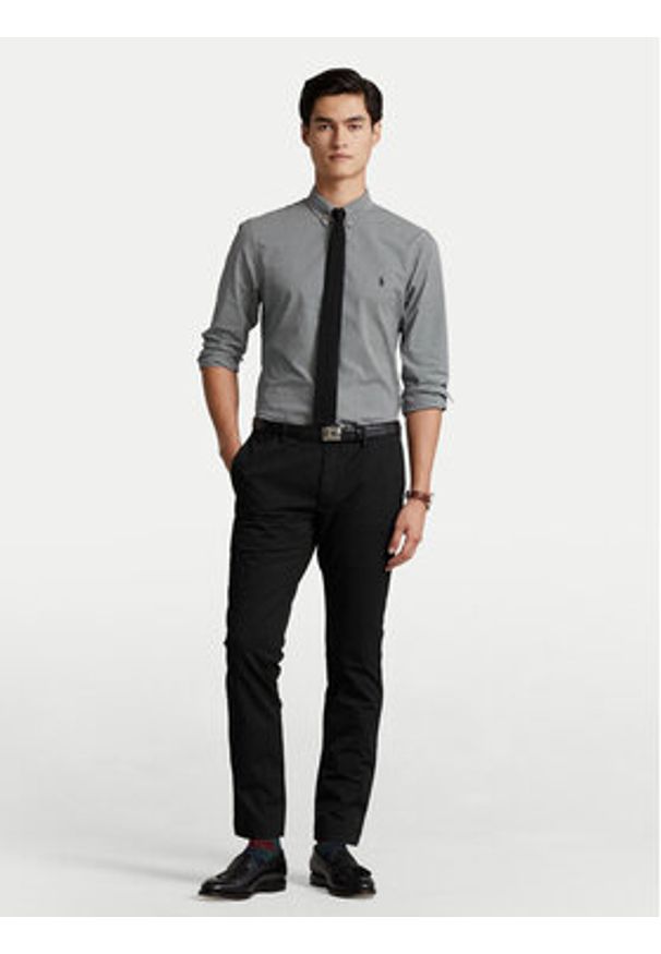 Polo Ralph Lauren Chinosy 710644988001 Czarny Slim Fit. Kolor: czarny. Materiał: bawełna