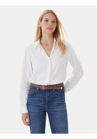 TOMMY HILFIGER - Tommy Hilfiger Koszula WW0WW46597 Écru Regular Fit. Materiał: wiskoza