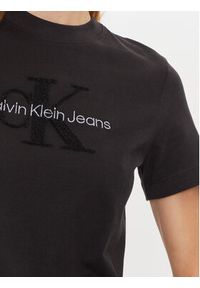 Calvin Klein Jeans T-Shirt Chenille J20J224244 Czarny Regular Fit. Kolor: czarny. Materiał: bawełna #2