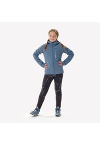 quechua - Kurtka softshell turystyczna dla dzieci MH900. Kolor: wielokolorowy, niebieski, szary. Materiał: materiał, poliester, elastan. Sezon: lato