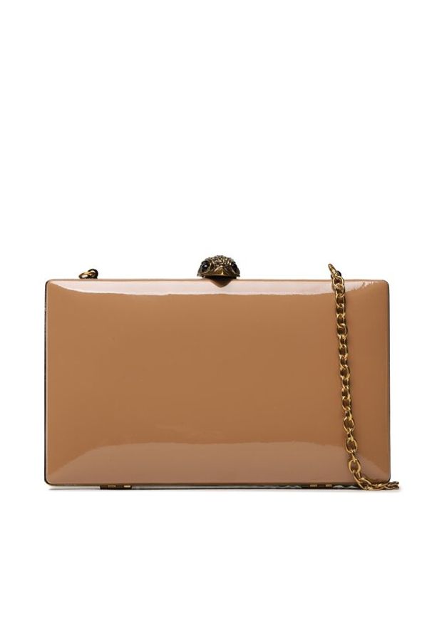 Kurt Geiger Torebka Kensington Clutch 9544348309 Brązowy. Kolor: brązowy. Materiał: skórzane