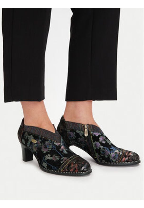 Laura Vita Półbuty Elcodieo 42 Czarny. Kolor: czarny. Materiał: skóra