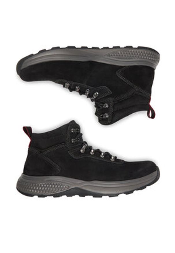 Lasocki Trzewiki CEO-MARRON-01 MB Czarny. Kolor: czarny. Materiał: skóra, zamsz