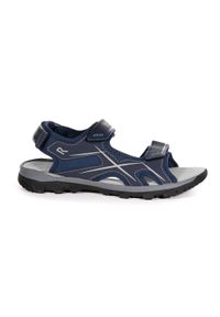 Regatta - Kota Drift męskie sandały na rzepy. Zapięcie: rzepy. Kolor: niebieski. Materiał: poliester
