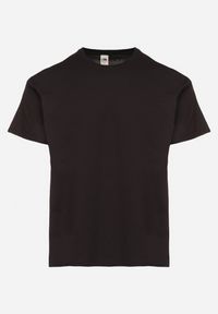 Born2be - Czarna Bawełniana Koszulka T-shirt w Stylu Basic Malorisa. Okazja: na co dzień. Kolor: czarny. Materiał: bawełna. Styl: klasyczny, casual, elegancki #5