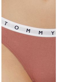TOMMY HILFIGER - Tommy Hilfiger stringi (3-pack) kolor różowy. Kolor: różowy #9
