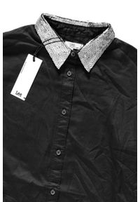 Lee - KOSZULA DAMSKA LEE PLAIN SHIRT WITH SEQ L48GBT02. Wzór: aplikacja #2