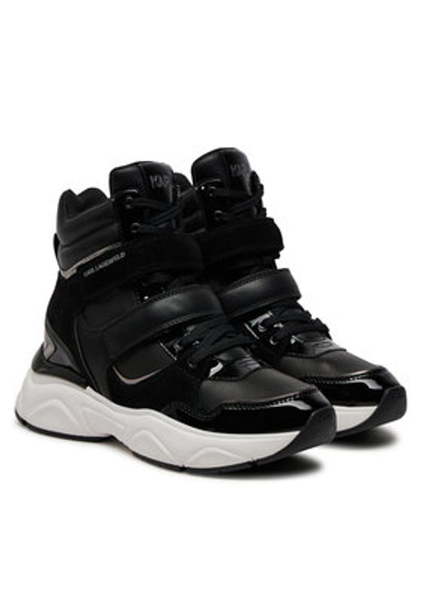 Karl Lagerfeld - KARL LAGERFELD Sneakersy KL65734 Czarny. Kolor: czarny. Materiał: skóra