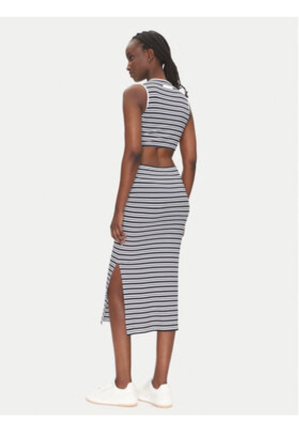 EA7 Emporio Armani Sukienka dzianinowa 7W000301 AF12654 FB101 Biały. Kolor: czarny. Materiał: wiskoza