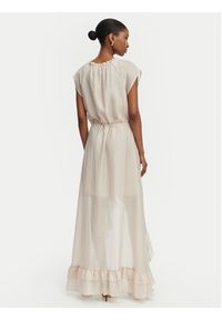 Guess Sukienka koktajlowa W6GK87 W2111 Beżowy jasny Regular Fit. Kolor: beżowy. Materiał: syntetyk. Styl: wizytowy #3