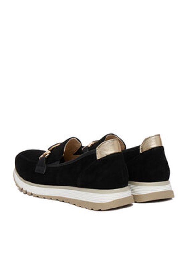 Rieker Półbuty 49042-00 Czarny. Kolor: czarny. Materiał: skóra, zamsz