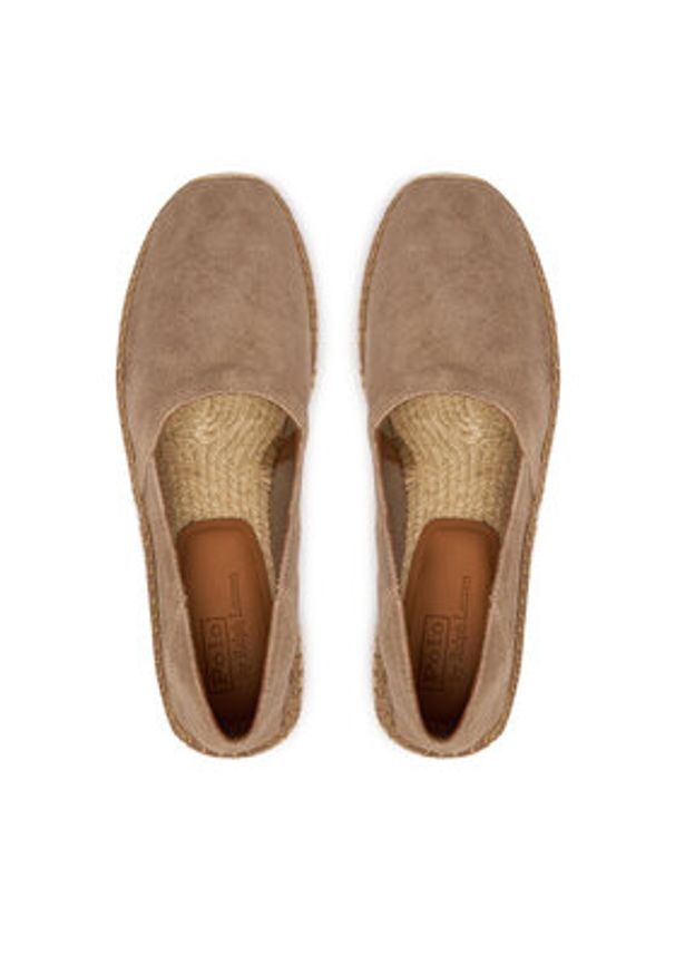 Polo Ralph Lauren Espadryle 803P07638003 Beżowy. Kolor: beżowy. Materiał: zamsz, skóra