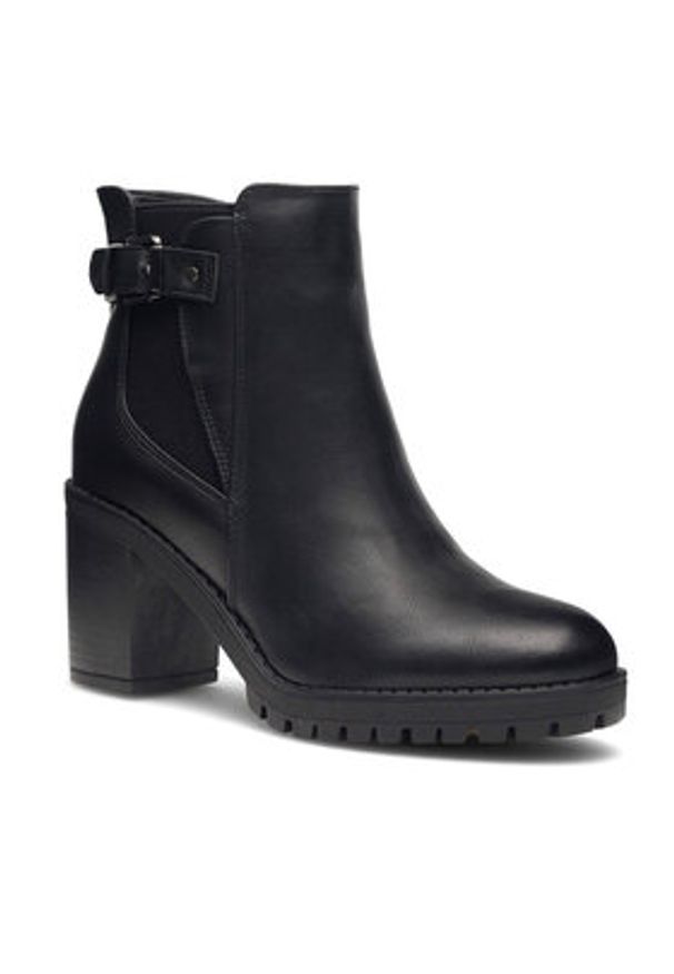 Clara Barson Botki MAGNA HL221125 Czarny. Kolor: czarny. Materiał: skóra