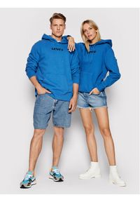 Levi's® Bluza Unisex Graphic A2410-0004 Niebieski Standard Fit. Kolor: niebieski. Materiał: bawełna