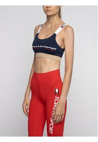 Tommy Sport Biustonosz top S10S100199 Granatowy. Kolor: niebieski. Materiał: syntetyk #4