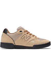 Buty męskie New Balance Numeric NM600BNT – bezowe. Materiał: guma, zamsz, dresówka, materiał. Szerokość cholewki: normalna. Sport: skateboard, fitness, bieganie