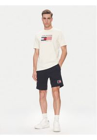 TOMMY HILFIGER - Tommy Hilfiger T-Shirt American Monotype MW0MW39843 Écru Regular Fit. Materiał: bawełna #4