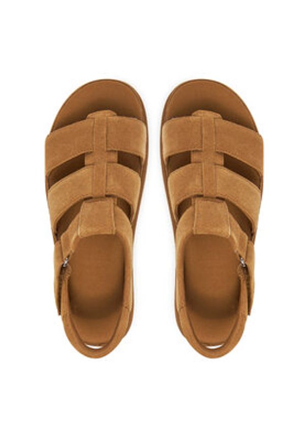 Ugg Sandały W Goldenstar Strap 1137890 Brązowy. Kolor: brązowy. Materiał: zamsz, skóra