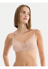 Triumph Biustonosz bezfiszbinowy Breathe & Lift Smart 10226333 Beżowy. Kolor: beżowy. Materiał: syntetyk #1