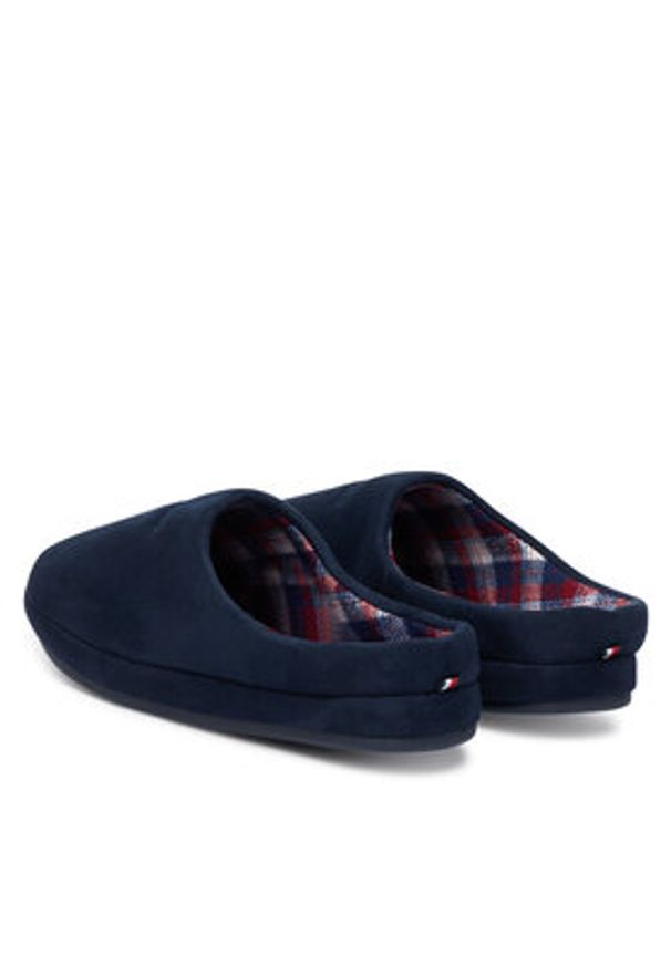 TOMMY HILFIGER - Tommy Hilfiger Kapcie M Check House FM0FM05615 Granatowy. Kolor: niebieski. Materiał: materiał