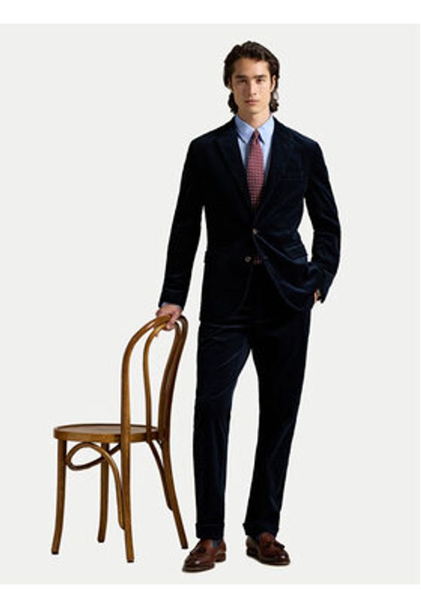Polo Ralph Lauren Koszula 710929349009 Błękitny Custom Fit. Typ kołnierza: polo. Kolor: niebieski. Materiał: bawełna
