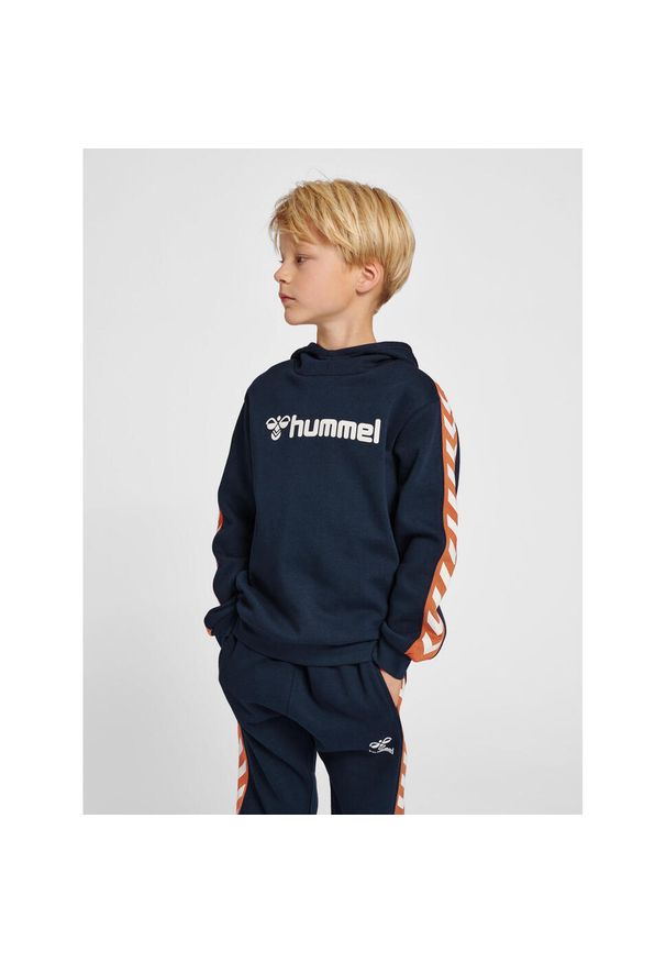 Bluza z kapturem dla dzieci Hummel Takao. Typ kołnierza: kaptur. Kolor: niebieski