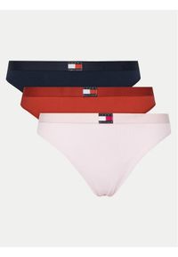 TOMMY HILFIGER - Tommy Hilfiger Komplet 3 par stringów UW0UW05641 Kolorowy. Materiał: bawełna. Wzór: kolorowy