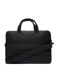 TOMMY HILFIGER - Tommy Hilfiger Torba na laptopa Th Central Slim Computer Bag AM0AM13631 Czarny. Kolor: czarny. Materiał: skóra #3