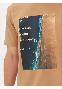 BOSS - Boss T-Shirt Tiburt 388 50512132 Beżowy Regular Fit. Kolor: beżowy. Materiał: bawełna #2