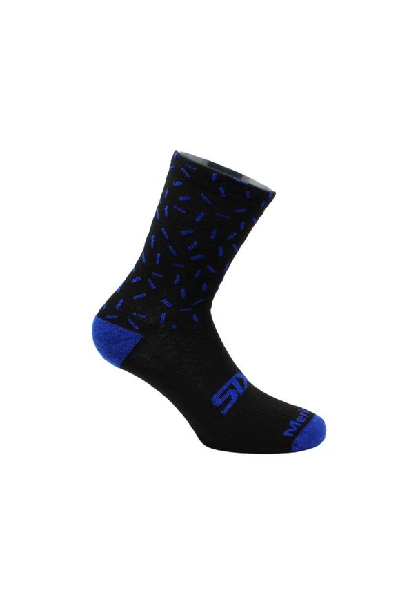 SIXS - Skarpety rowerowe Merinos Socks. Kolor: czarny, niebieski, wielokolorowy. Materiał: wełna