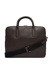 Calvin Klein Torba na laptopa Raised Commuter LV04D3157G Brązowy. Kolor: brązowy. Materiał: skóra #2