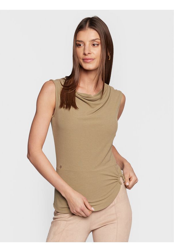 Guess Bluzka Ramona W3RP42 KAQL2 Zielony Slim Fit. Kolor: zielony