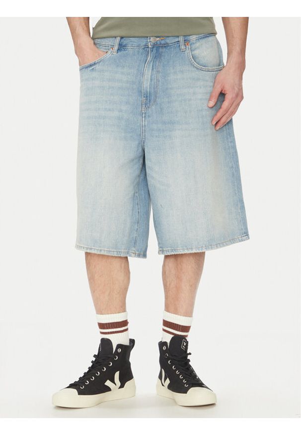 Only & Sons Szorty jeansowe Carl 22032958 Niebieski Balloon Fit. Kolor: niebieski. Materiał: bawełna
