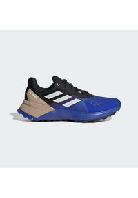 Adidas - Buty Terrex Soulstride RAIN.RDY Trail Running. Kolor: szary, niebieski, zielony, wielokolorowy, brązowy. Materiał: materiał. Model: Adidas Terrex. Sport: bieganie