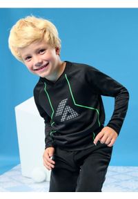 Sinsay - Sportowa koszulka z długimi rękawami - czarny. Kolor: czarny. Długość rękawa: długi rękaw. Długość: długie. Styl: sportowy