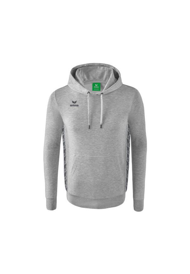ERIMA - Bluza dziecięca z kapturem Erima Essential Team. Typ kołnierza: kaptur. Kolor: szary