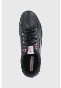 Cross Jeans Buty kolor czarny. Nosek buta: okrągły. Zapięcie: sznurówki. Kolor: czarny. Materiał: guma #5