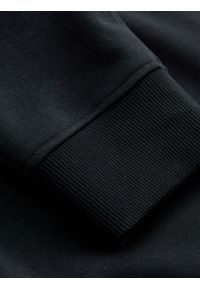 Ombre Clothing - Bawełniane spodnie męskie dresowe joggery BASIC – czarne V9. Okazja: na co dzień. Kolor: czarny. Materiał: dresówka, bawełna. Wzór: aplikacja. Styl: sportowy, casual, elegancki #4