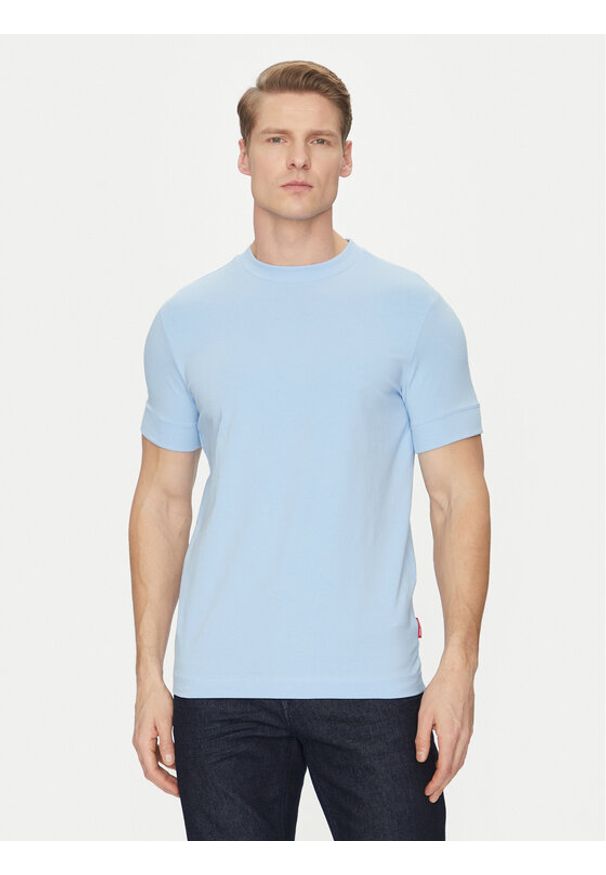 JOOP! Jeans T-Shirt 30044716 Błękitny Modern Fit. Kolor: niebieski. Materiał: bawełna