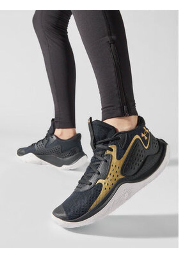 Under Armour Buty do koszykówki Ua Jet '23 3026634-001 Czarny. Kolor: czarny. Materiał: skóra. Sport: koszykówka