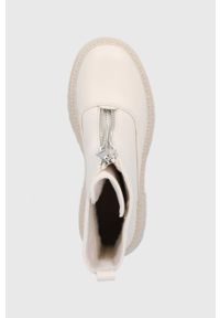 Answear Lab śniegowce kolor beżowy. Nosek buta: okrągły. Kolor: beżowy. Materiał: guma. Obcas: na platformie. Styl: wakacyjny #2