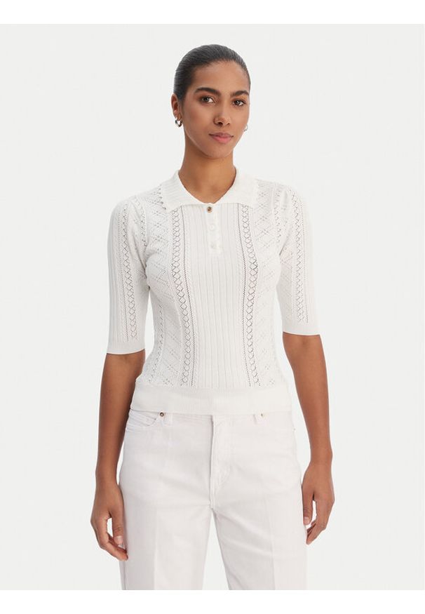 Fracomina Bluzka FR26ST7013K41601 Kremowy Regular Fit. Kolor: kremowy. Materiał: syntetyk