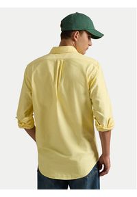 Polo Ralph Lauren Koszula 710795462004 Żółty Custom Fit. Typ kołnierza: polo. Kolor: żółty. Materiał: bawełna #4